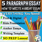 Five Paragraph Essay - How to Write a 5 Paragraph Essay - Intro to Essay Writing