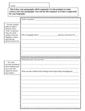 Writing a Biography: Graphic Organizer with Prompts