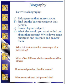 how to make a biography on microsoft word