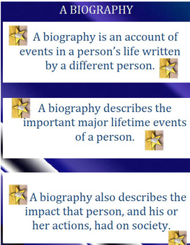 biography word in english