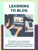 Writing a Blog Unit