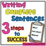 Writing a Complete Sentence - 3 Steps to Success