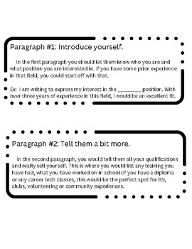 visualizing your cover letter graphic organizer