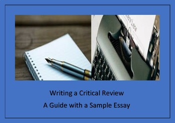 Preview of Writing a Critical Review / A Guide with a Sample Essay