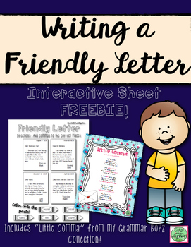 Preview of Writing a Friendly Letter FREEBIE!