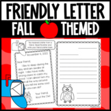 Writing a Friendly Letter: Respond to a letter FALL Themed