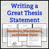 Thesis Statements: Writing a Great Thesis