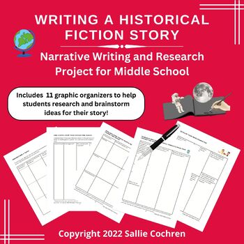 Preview of Writing a Historical Fiction Story (Narrative Writing/Research Project, 6-8)
