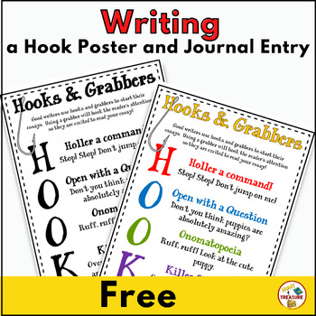 Writing Hooks Posters & Scavenger Hunts - For The Love of Teachers