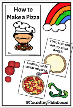 Preview of Writing Workshop: How To Make A Pizza English & Spanish