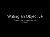 Writing a Learning Objective