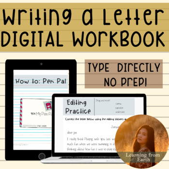 Preview of Writing a Letter {Activities for Writing a Friendly Letter} | Pen Pal