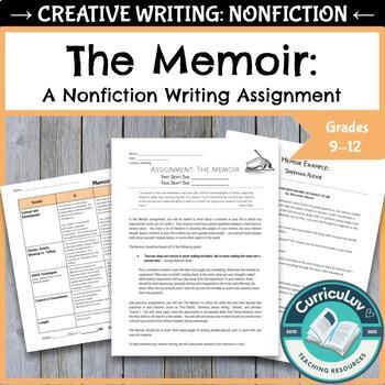 Preview of Writing a Memoir: Creative Writing Assignment for High School, EDITABLE