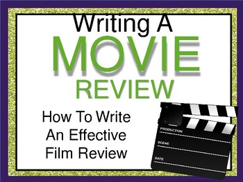 Preview of Writing a Movie Review / A Guide to writing an Good Film Review