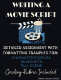 Writing a Movie Script Assignment with Examples and Rubric