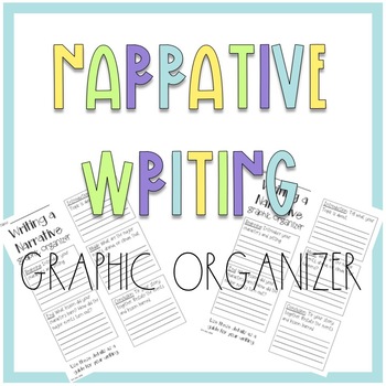Preview of Narrative Writing Graphic Organizer (4th-8th grade)