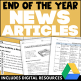 Writing a News Article - End of Year News Report Template,