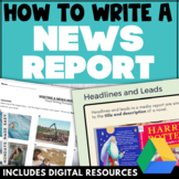 Writing a News Article - OLC News Report Template & 4-Leve