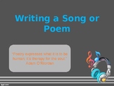 Writing a Poem or Song PowerPoint