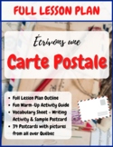 Writing a Postcard in French / en français - Full Lesson P