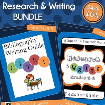 Writing a Research Essay Bundle (CCSS Aligned) by Mrs Lindquist