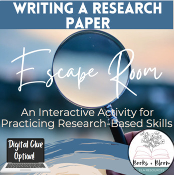 Preview of Writing a Research Paper Escape Room: Engaging MLA Citation & Test Prep Activity