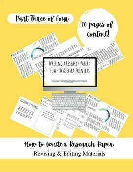 Preview of Writing a Research Paper: Revising & Editing Guide w/ Examples