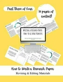 Writing a Research Paper: Revising & Editing Guide w/ Examples