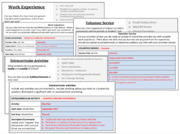 Preview of Writing a Resume Lesson + Student Resume Planning Worksheet 