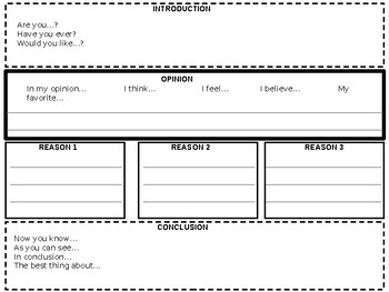 Preview of Writing a Review Editable Graphic Organizer