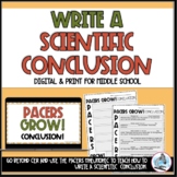 Writing Scientific Conclusions Notes & Practice Activities