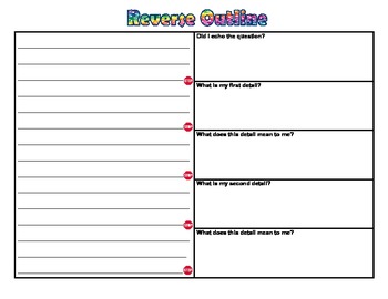 Preview of Writing a Short Response Using a Reverse Outline for Grades 3-8