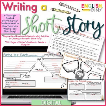 Writing a Short Story, Creative Writing {Digital} by English Oh My