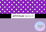 Writing a Speech
