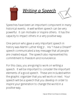 Writing Speeches to Inspire Change: Teaching Writing With a Social