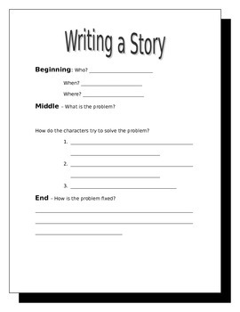 Preview of Writing a Story