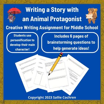 Preview of Writing a Story with an Animal Protagonist (Creative Wtg/Personification) 6-8