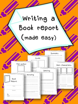Preview of Writing a book report {for beginners}