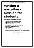 Writing a narrative - Session for students