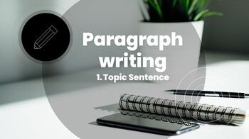 Preview of Writing a paragraph : Topic sentence