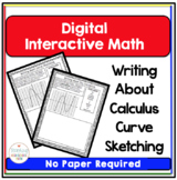 Calculus Digital Interactive Math Curve Sketching