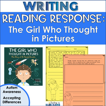 Preview of Autism Awareness The Girl Who Thought in Pictures Reading Response Activities