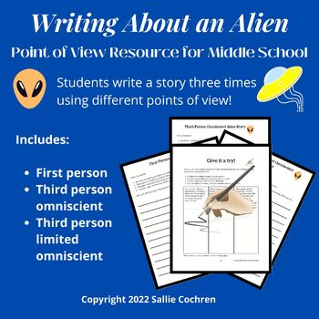 Preview of Writing about an Alien: Point of View Lesson for Middle School