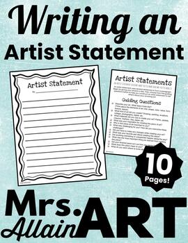 Preview of Writing an Artist Statement