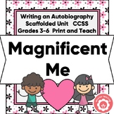 Writing an Autobiography Scaffolded Unit +Word Search CCSS