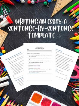 Preview of Writing an Essay: A Sentence-by-Sentence Template (3+ Paragraphs)