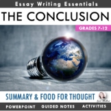 Writing an Essay Conclusion PPT & Activities - How to Writ
