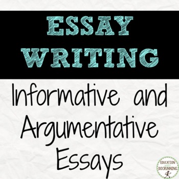 Preview of Essay Writing Argumentative Essay Research Essay