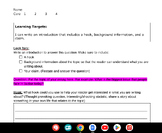 Writing an Introduction Organizer (Argument Essay)