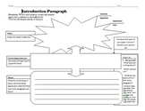 Writing an Introduction Paragraph: Graphic Organizer